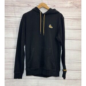 Timberland Hoodie Mens Black Brown Boot Logo Hiking Sweatshirt Organic Cotton S